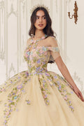 MULTI COLORED FLORAL BALL GOWN CD15724