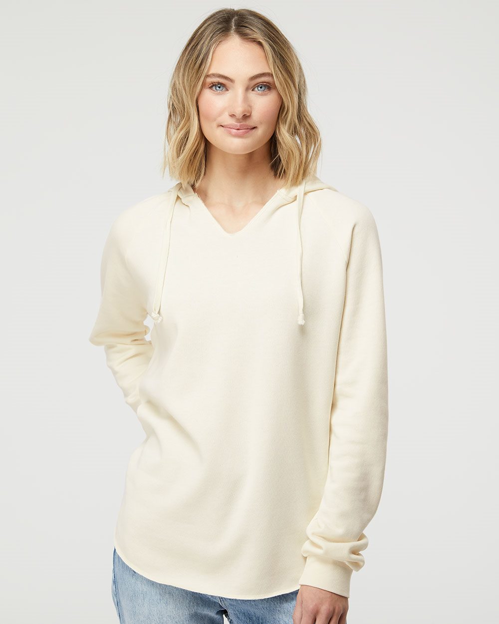 Independent Trading Co. PRM2500 Women’s Lightweight California Wave Wash Hooded Sweatshirt