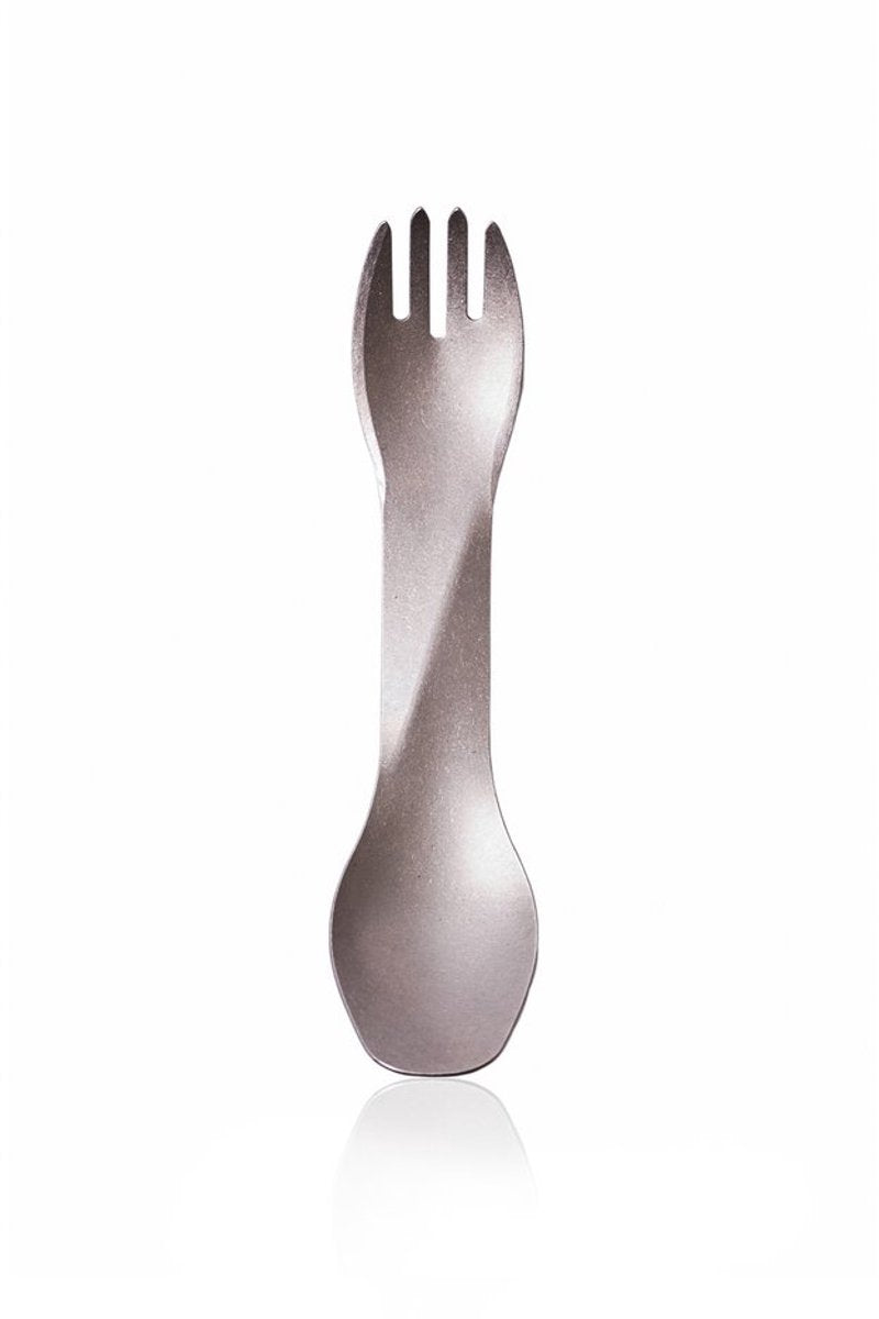 Human gear - reusable - lightweight - cutlery - spork - gobites ti-uno - titanium - camping cutlery