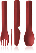 Human gear - trio - red - cutlery - reusable - camping cutlery