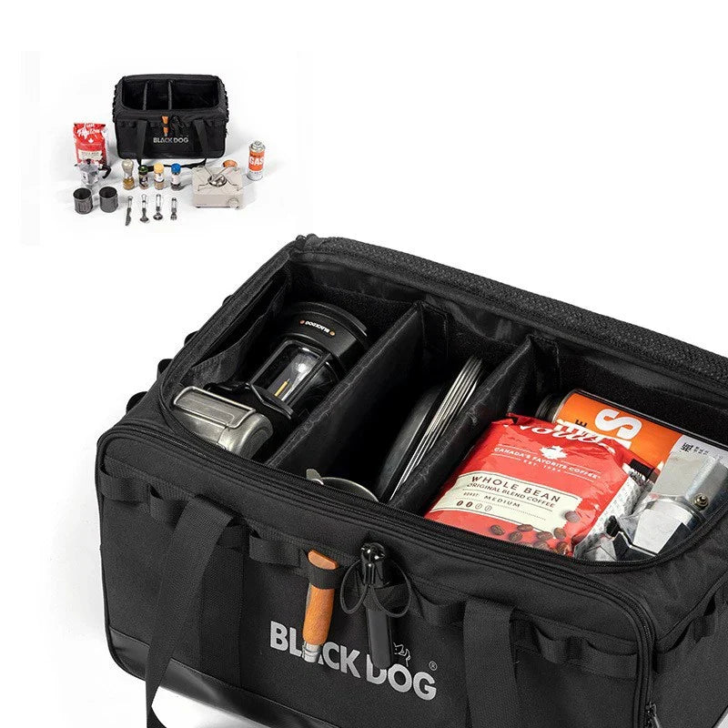 30L Camping Storage Bag Heavy-Duty Gear Black