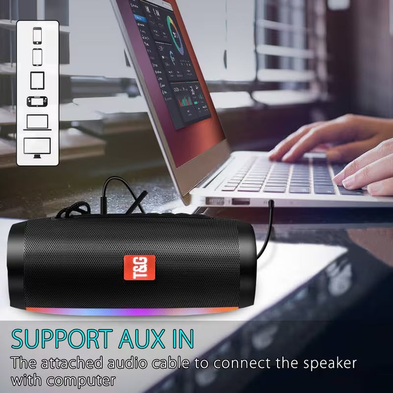 NNETM T&G 157 Wireless Speaker with LED Light Effects
