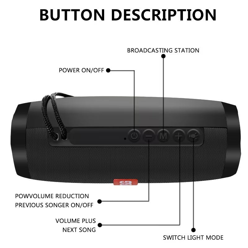 NNETM T&G 157 Wireless Speaker with LED Light Effects