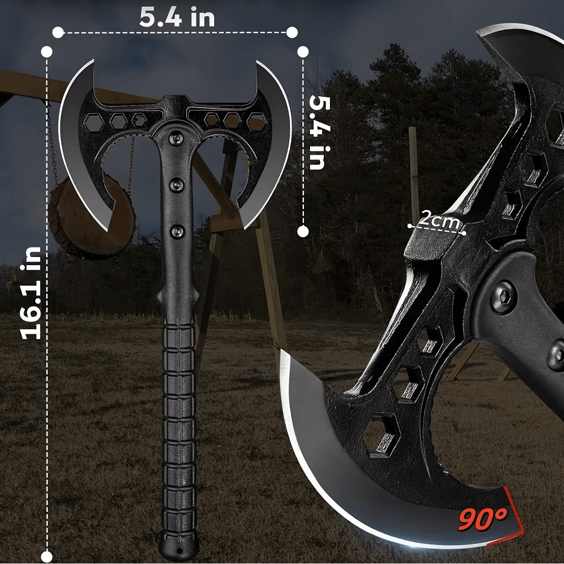 outdoor tactical camping axe | Camping, Backyard Wood-Chopping Axe