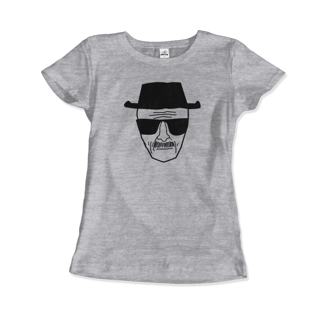 Walter White with Porkpie Hat and Sunglasses Sketch t-shirt
