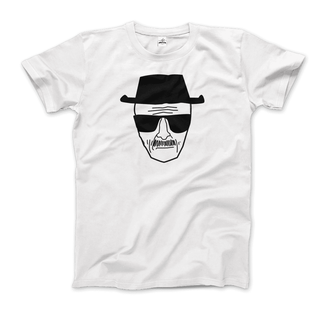 Walter White with Porkpie Hat and Sunglasses Sketch t-shirt