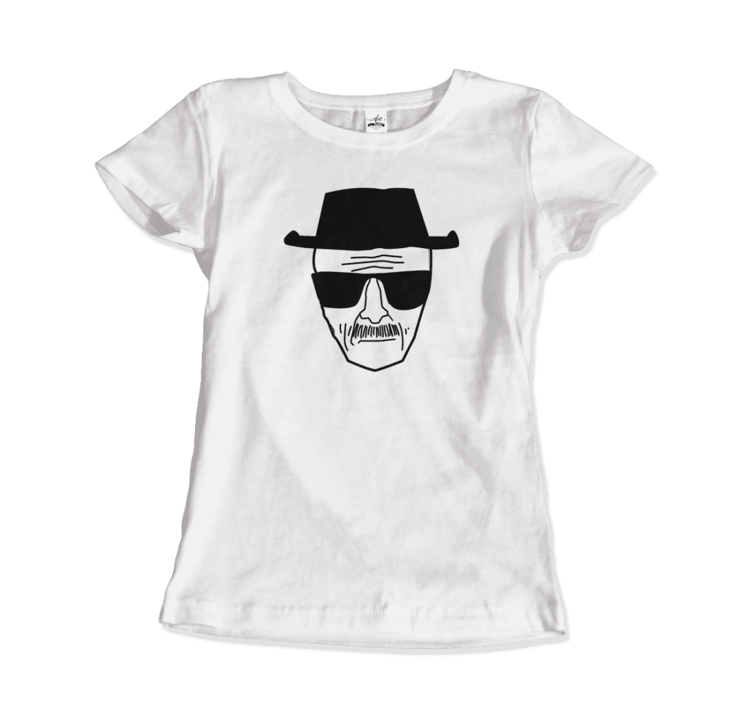 Walter White with Porkpie Hat and Sunglasses Sketch t-shirt